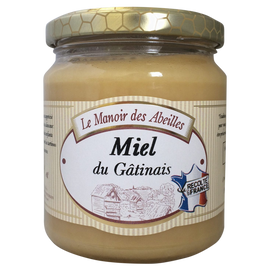 Miel de fleurs du Gatinais MANOIR DES ABEILLES, pot de 350g