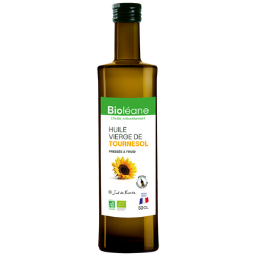 Huile tournesol Bio or BIOLEANE, Bouteille 50cL