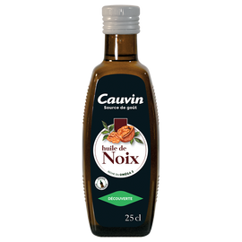 Huile de noix CAUVIN, bouteille de 25cl