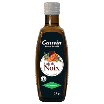 Huile de noix CAUVIN, bouteille de 25cl