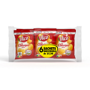 Chips la classique nature VICO, multipack 6x27, 5g