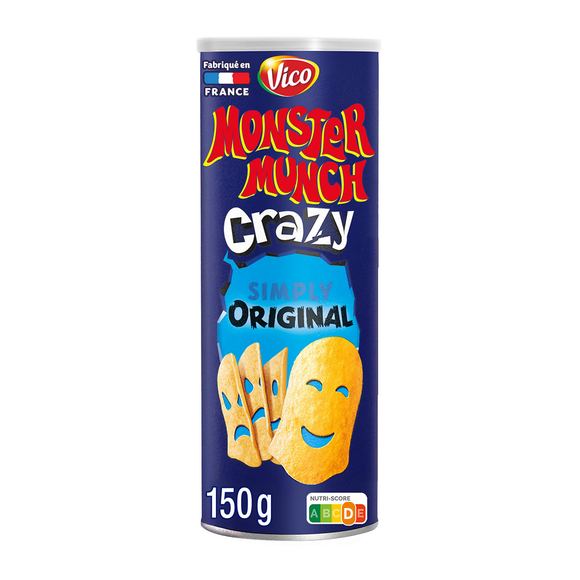 Chips tuiles apéritif original goût salé MONSTER MUNCH CRAZY 150g