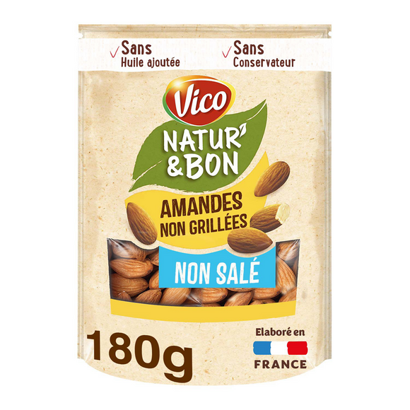 Natur'& bon amandes non salées VICO 180G