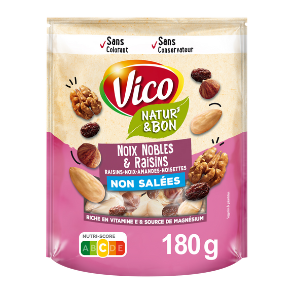 Natur'& bon mélange noix nobles non salées VICO 180g
