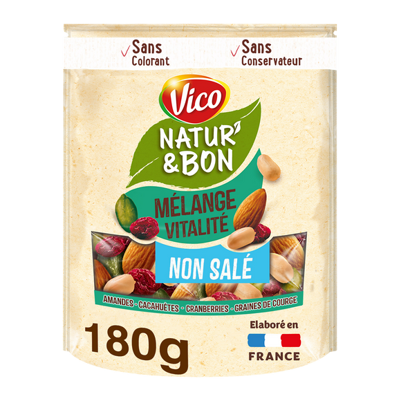 Natur'& bon mélange vitalité non salé VICO 180g