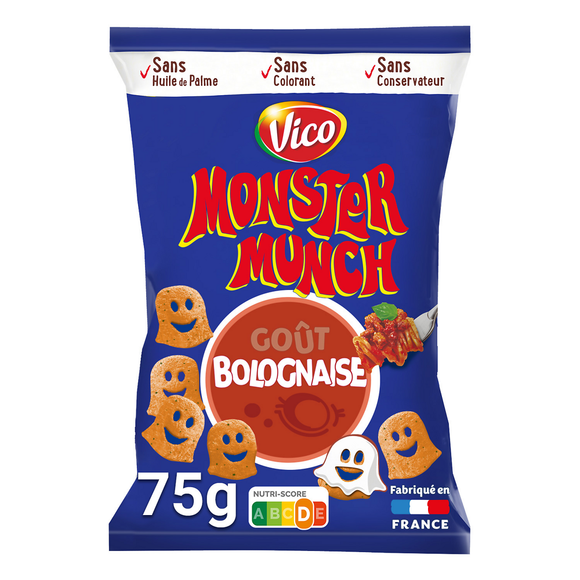 Biscuit apéritif saveur Bolognaise MONSTER MUNCH - 75g