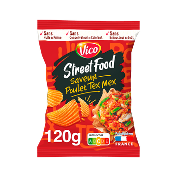 Chips street food poulet tex mex VICO 120g