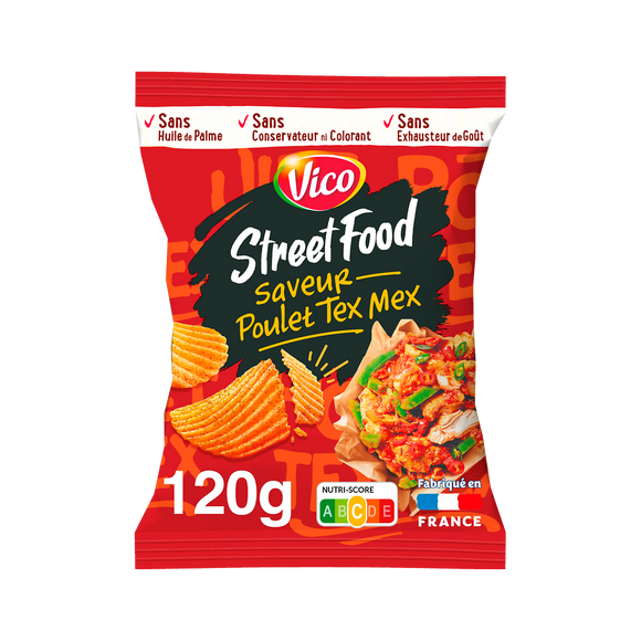 Chips street food poulet tex mex VICO 120g