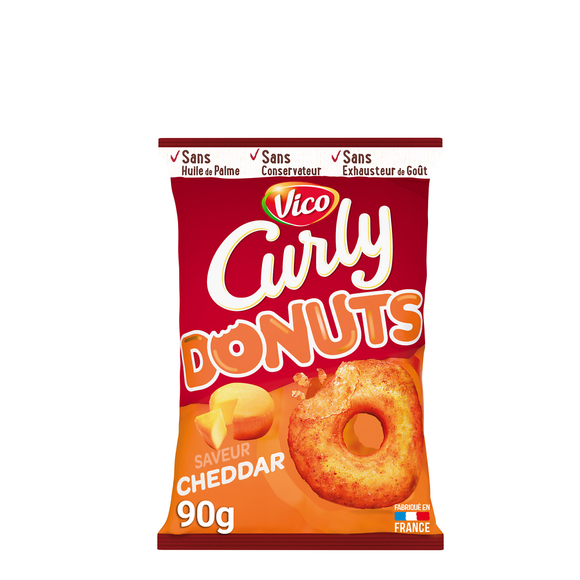 Donuts saveur cheddar CURLY 90g