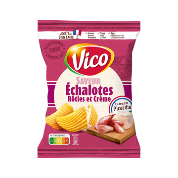 Chips saveur échalotes roties et crême VICO 120g