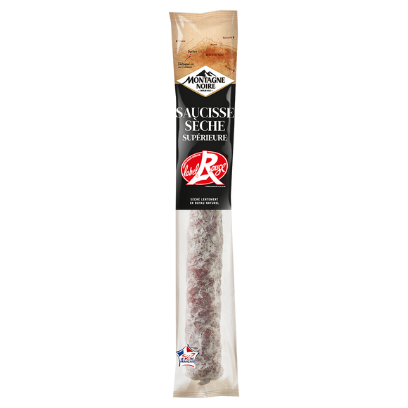 Saucisse sèche droite Label Rouge MONTAGNE NOIRE, 225g