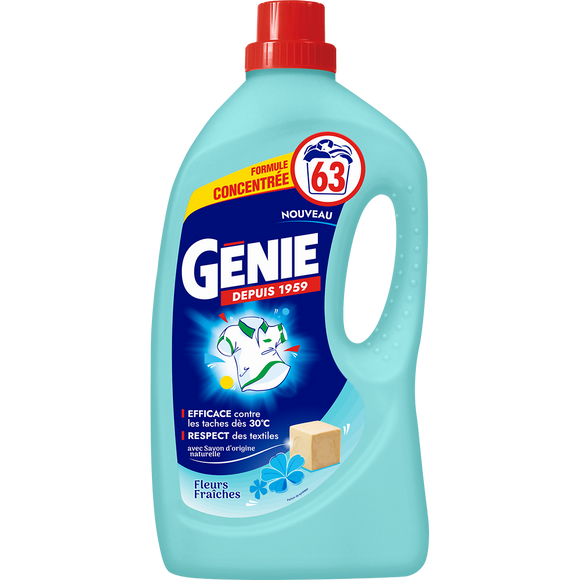 Lessive liquide GENIE Fleurs Fraiches 2,52L