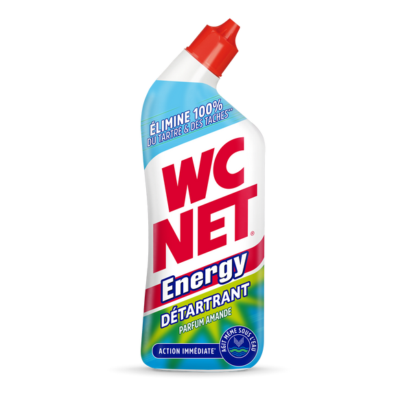 Gel détartrant parfumé action immédiate WC NET Energy 700ml