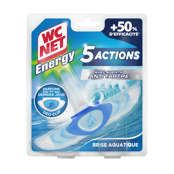 Bloc wc anti-tartre 5 actions brise aquatique WC NET 38g