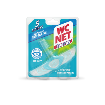 Bloc wc anti tartre 5 actions fraicheur grivrée/menthe WC NET 38g