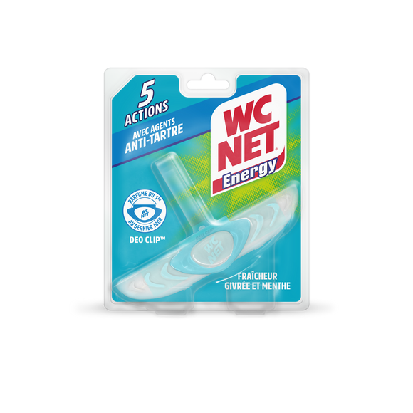 Bloc wc anti tartre 5 actions fraicheur grivrée/menthe WC NET 38g