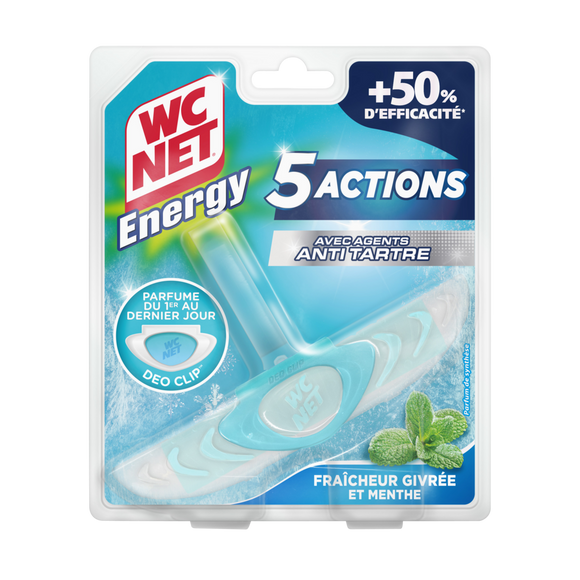 Bloc wc a/tartre 5 actions frch.grivrée/menthe WC NET 38g