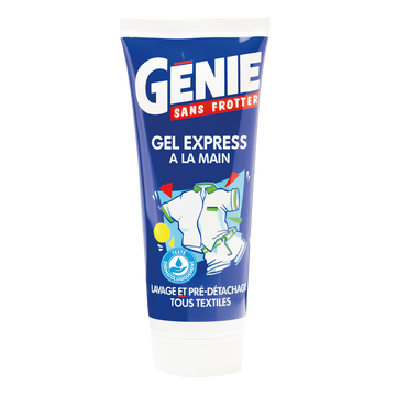 Lessive liquide gel express à la main GENIE - tube 200ml