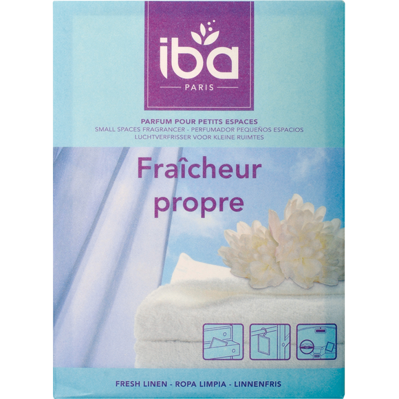 Enveloppe parfumée pour petits espaces Fraîcheur Propre IBA