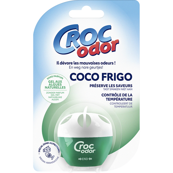 Absorbeur d'odeurs Coco Frigo CROC'ODOR