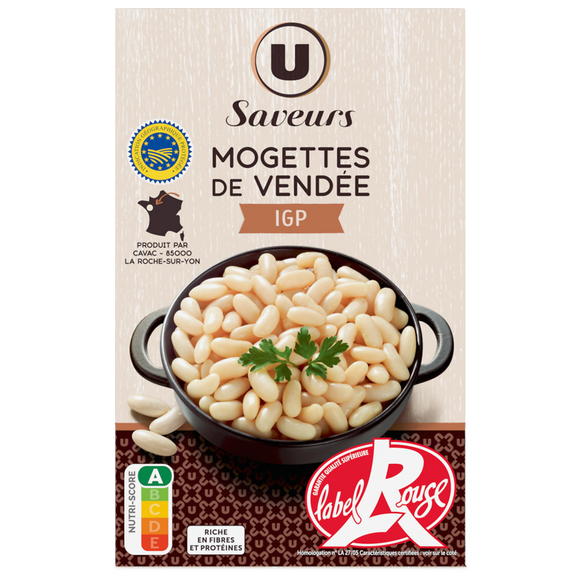 U SAVEURS Mogettes de Vendée IGP  étui 450g