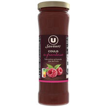 U SAVEURS Coulis de framboises pot de 220g