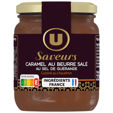U SAVEURS Caramel au beurre salé au sel de Guérande , 220g