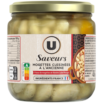 U SAVEURS Mogettes cuisinées à l'ancienne  - Bocal 260g