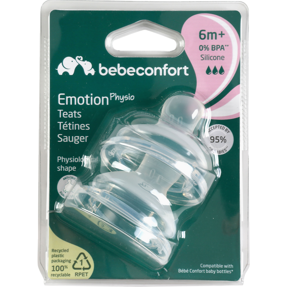 Tetine x2 col large emotion physio l BEBE CONFORT