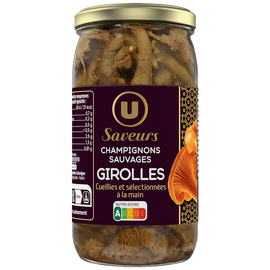 U SAVEURS Girolles champignons sauvages - Bocal de 185g net égoutté