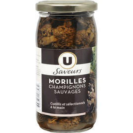 U SAVEURS Morilles champignons sauvages - Bocal de 160g net égoutté