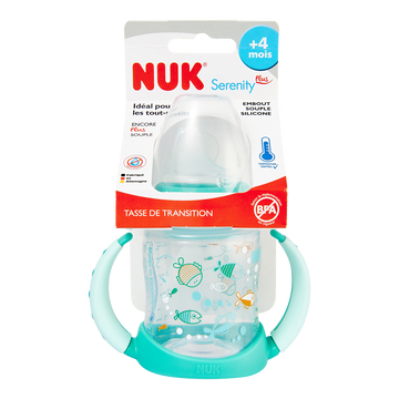 Tasse de transition poignees serenity+ 150ml embout silicone NUK