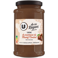 U DE NOS REGIONS Crème de marrons du Massif Central avec morceaux 270g
