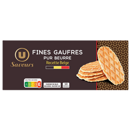 U SAVEURS Fines gaufres pur beurre  100g