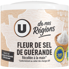 U DE NOS REGIONS Fleur de sel de Guérande boite de 125g