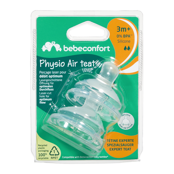 Tétine x2 silicone physio air m 3m+ BEBE CONFORT