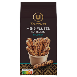 U SAVEURS Mini flûte de pavot et lin  sachet de 100g