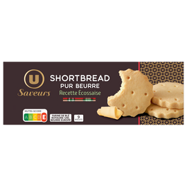 U SAVEURS Gâteaux Shortbread pur beurre , 150g