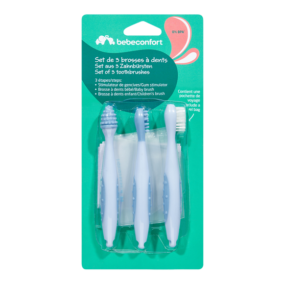 Set de 3 brosses à dents BEBE CONFORT