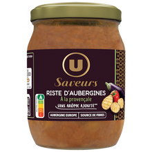 U SAVEURS Légumes cuisinés Riste d'aubergines - Bocal 520g