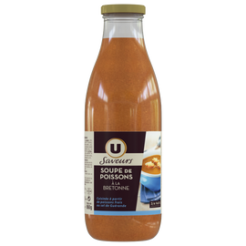 U SAVEURS Soupe de poissons à la bretonne , bocal de 1 litre