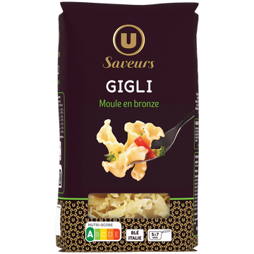 U SAVEURS Pâtes gigli nature sachet 500g