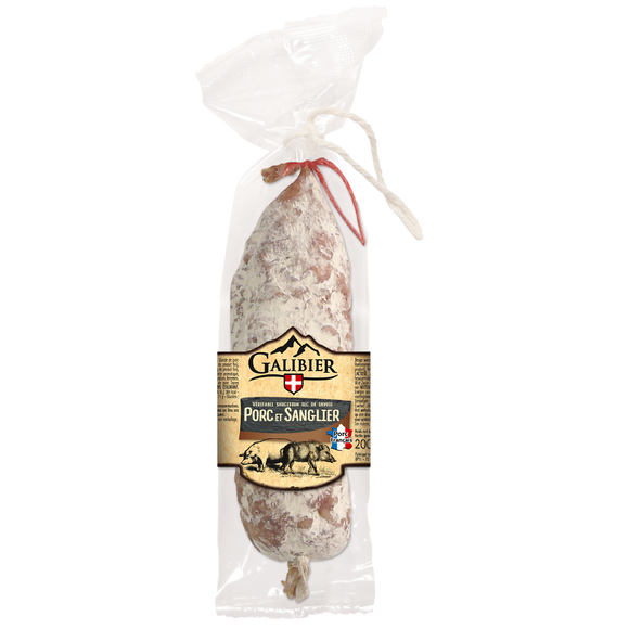 Véritable saucisson sec de Savoie nature, GALIBIER, 200g
