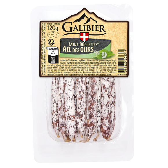 Mini bûchettes ail des ours, GALIBIER, 120g