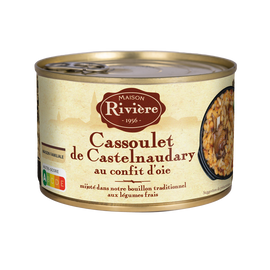 Cassoulet Castelnaudary au confit d'oie MAISON RIVIERE, boîte 1/2, 420g