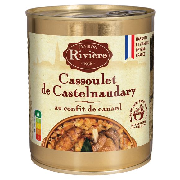 Cassoulet Castelnaudary au confit de canard MAISON RIVIERE, 4/4, 840g