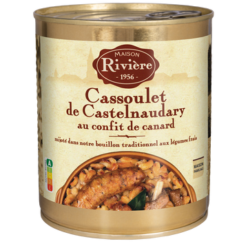 Cassoulet Castelnaudary au confit de canard MAISON RIVIERE, 4/4, 840g