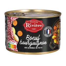 Boeuf bourguignon aux pomme de terre MAISON RIVIERE Boîte de 400g