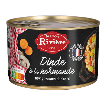 Dinde à la Normande aux pomme de terre MAISON RIVIERE 400g