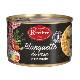 Blanquette de veau et riz RIVIERE Boîte de 400g